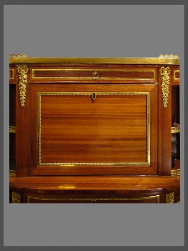 Mobilier Bureau et Secrétaire - Secrétaire en cabinet d'époque Louis XVI estampillé SCHUMAN