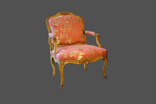 Paire de fauteuils dos plats estampillées I.B. CRESSON - Sièges Style Louis XV