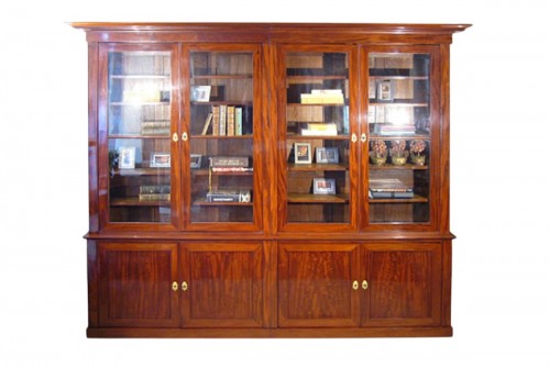 Mahogany bookcase, French Empire period