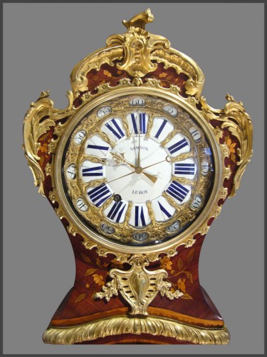 Régulateur de parquet d'époque Louis XV estampillé LIEUTAUD - Horlogerie Style Louis XV
