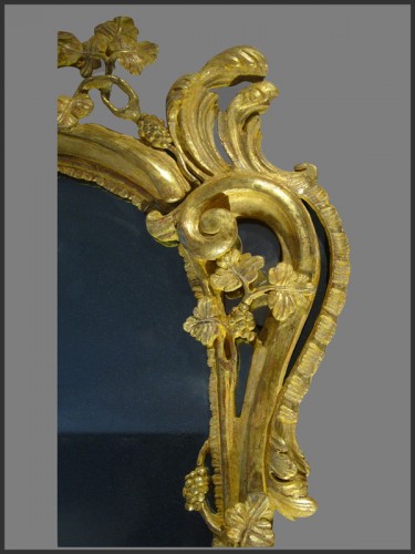 Miroirs, Trumeaux  - Miroir provençal d'époque XVIIIe siècle