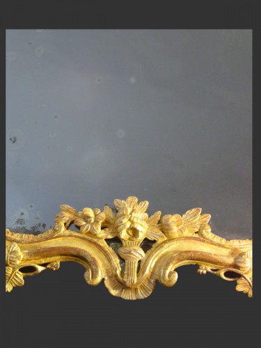 XVIIIe siècle - Miroir provençal d'époque XVIIIe siècle