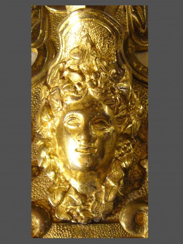 Paire d'appliques en bronze doré d'époque Régence - Luminaires Style Régence