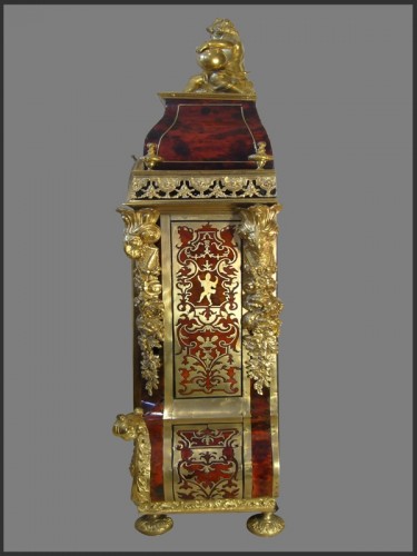 Antiquités - Boulle Marquetery Cartel Clock