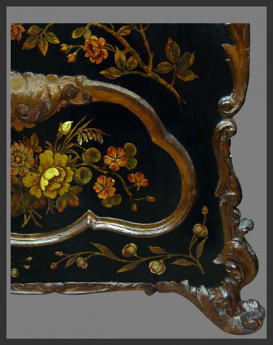 Chaise à porteurs en vernis Martin d'époque XVIIIe siècle - Antiquités Rigot et Fils
