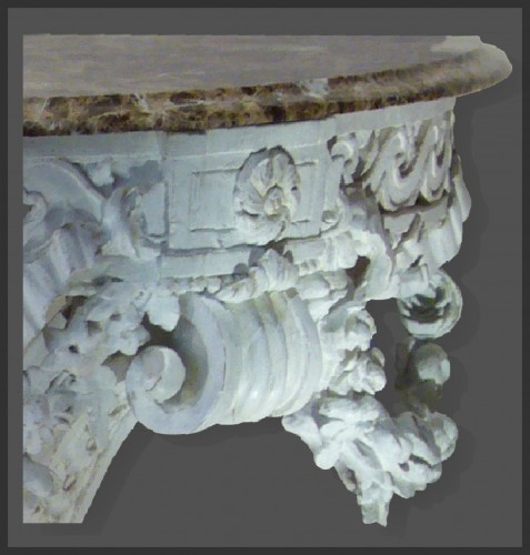 Mobilier Console - Console en bois sculpté d'époque Louis XVI estampillée G. JACOB