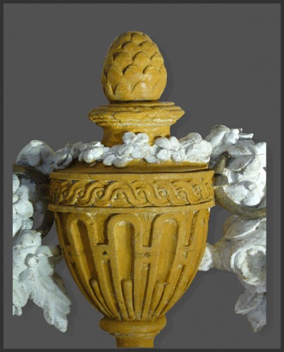 Console en bois sculpté d'époque Louis XVI estampillée G. JACOB - Antiquités Rigot et Fils