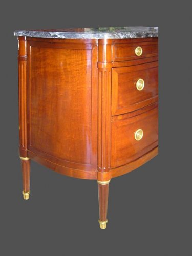 Commode d'époque Louis XVI estampillée DUSAUTOY - Mobilier Style Louis XVI