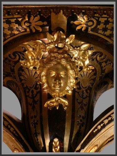 Cartel et sa console d'applique attribué à A.-C Boulle d'époque début XVIIIe siècle - Louis XIV