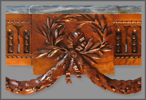 Mobilier Console - Table console attribuée aux ateliers de Jean-François HACHE d'époque Louis XVI