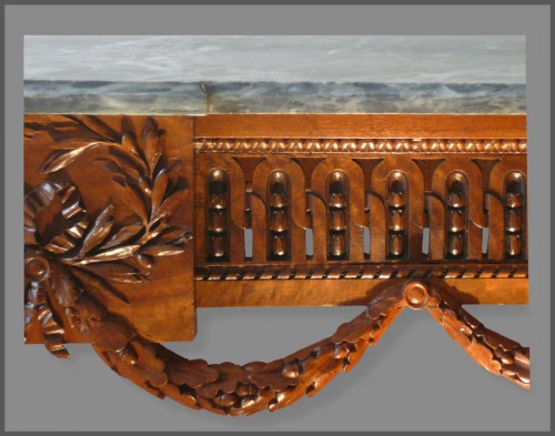 Table console attribuée aux ateliers de Jean-François HACHE d'époque Louis XVI - Antiquités Rigot et Fils