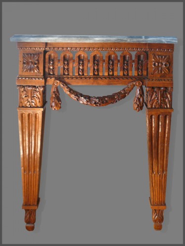 Table console attribuée aux ateliers de Jean-François HACHE d'époque Louis XVI - Louis XVI