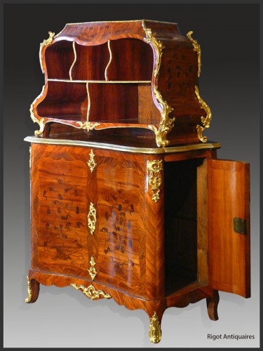 Mobilier Bureau et Secrétaire - Cartonnier et bout de bureau par BVRB d'époque Louis XV