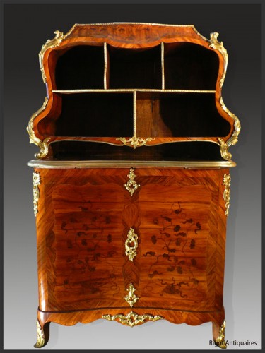 Cartonnier et bout de bureau par BVRB d'époque Louis XV - Antiquités Rigot et Fils