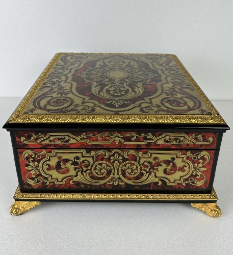 Large Napoléon III case in Boulle marquetry - Napoléon III