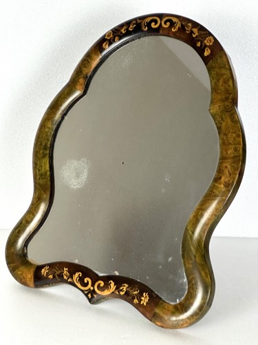 Miroir de voyage estampillé Hache à Grenoble - Miroirs, Trumeaux Style Louis XV