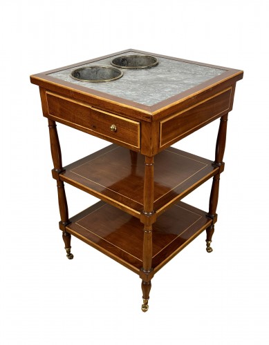 Neoclassical rafraîchissoir-table stamped Joseph Canabas