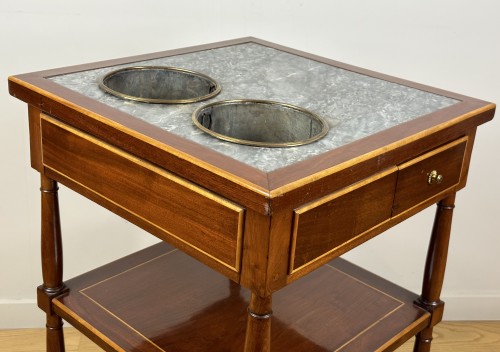 18th century - Neoclassical rafraîchissoir-table stamped Joseph Canabas