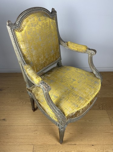 Tilliard, pair of Louis XVI armchairs stamped TILLIARD - 