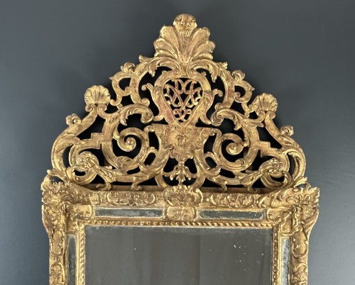 A Régence Giltwood Mirror Circa 1715 - Mirrors, Trumeau Style French Regence