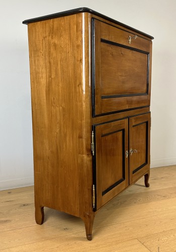 Furniture  - A  Louis XV Secretaire Stamped, Hache Fils In Grenoble