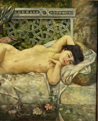 L'odalisque au hammam, orientaliste du XXe siècle - Sérignan Antiquités