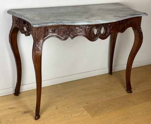 Table à gibier en console de la vallée du Rhône d'époque Louis XV - Mobilier Style Louis XV