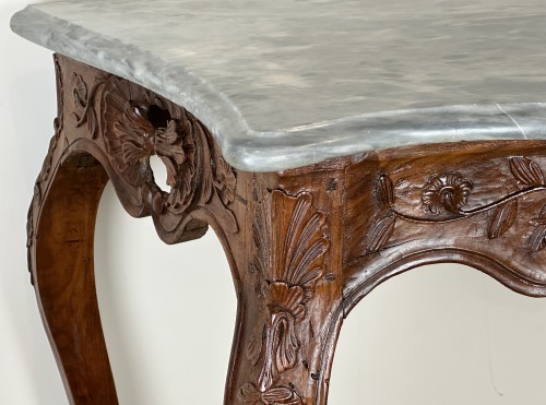 Table à gibier en console de la vallée du Rhône d'époque Louis XV - Sérignan Antiquités