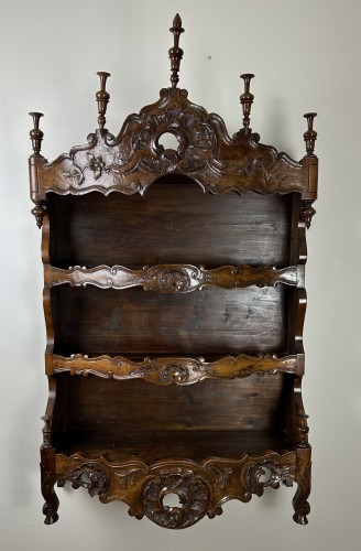 Furniture  - Estagnier, Nîmois in solid walnut 19th Century