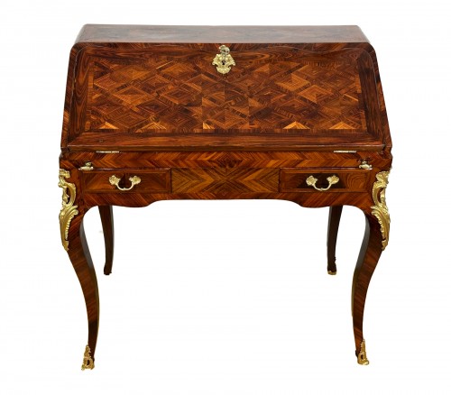 Early Louis XV  bureau de pente attributed to Pierre Migeon Ii.