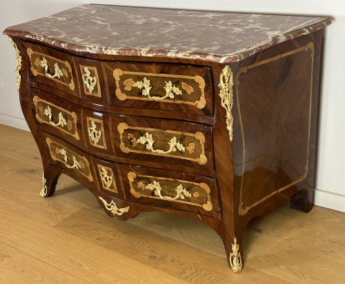 Furniture  - A Louis XV  Inlaid Commode 18th Century Circa 1745 -1750.