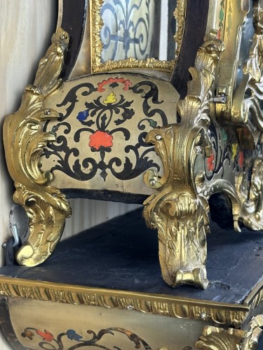 18th century - A Louis XV  Cartel In Five-color Boulle Marquetry. 18th Century Circa 1730 