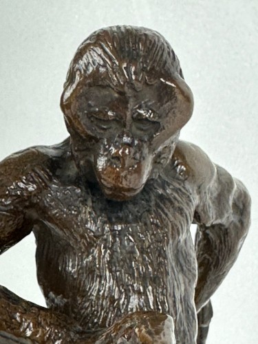 19th century - Ape Riding A Gnu - Antoine-Louis Barye (1796 – 1875)
