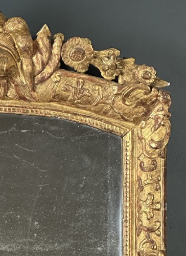 Late Louis XIV early Regency martial mirror - French Regence