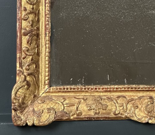 Régence - Miroir martial d’époque fin Louis XIV début Régence