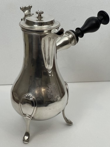 Antiquités - A Louis XVI solid silver coffee pot and sugar pot lat