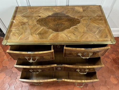 Commode Mazarine en marqueterie Thomas HACHE - Louis XIV