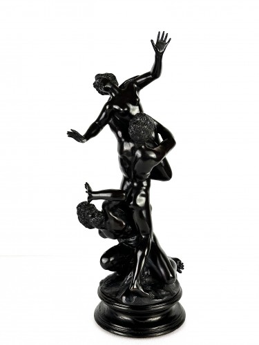 L’enlèvement des Sabines d’après Jean de Bologne (Giambologna). - Sculpture Style Napoléon III