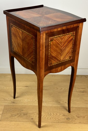 XVIIIe siècle - Table chiffonnière d’époque Transition estampillée F.SCHEY