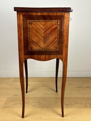 Antiquités - Table chiffonnière d’époque Transition estampillée F.SCHEY