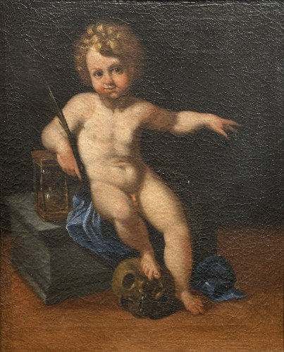 Memento Mori de l’école Flamande Anversoise du début du XVIIe siècle - Tableaux et dessins Style Louis XIII