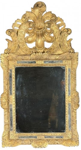 Miroir à fronton d'époque Louis XIV
