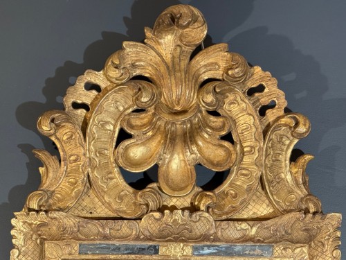 Miroir à fronton d'époque Louis XIV - Louis XIV