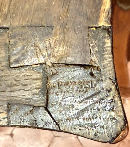 Antiquités - Petite commode d’époque Louis XV estampillée Popsel