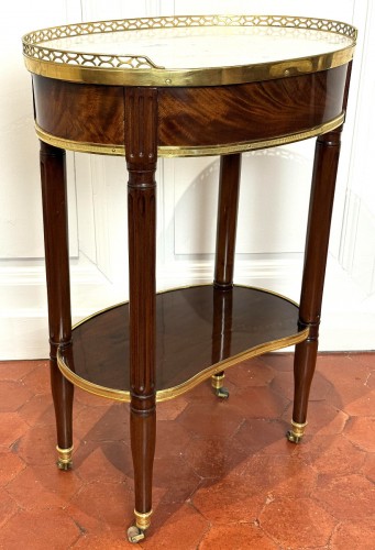 Antiquités - Small Louis XVI Period Living Room Table Stamped Canabas