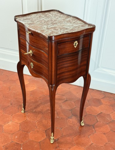 A Louis XV ormolu-mounted satinwood  table stamped Pierre IV Migeon.  - Furniture Style Louis XV