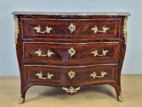 A Louis XV chest of drawers stamped Laurent-charles Birclet 18th-century. - 