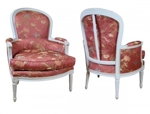 Paire De bergères Louis XVI, vers 1780