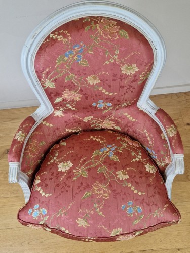A Pair Of Louis XVI Beechwood Bergère, Circa 1780 - Louis XVI
