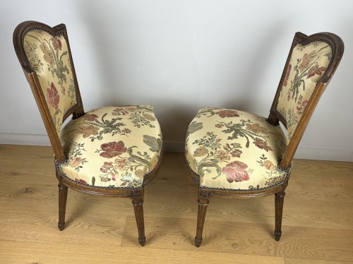 Seating  - Pair Louis XVI chairs by George Jacob for Duc de Penthièvre, Château de Chanteloup